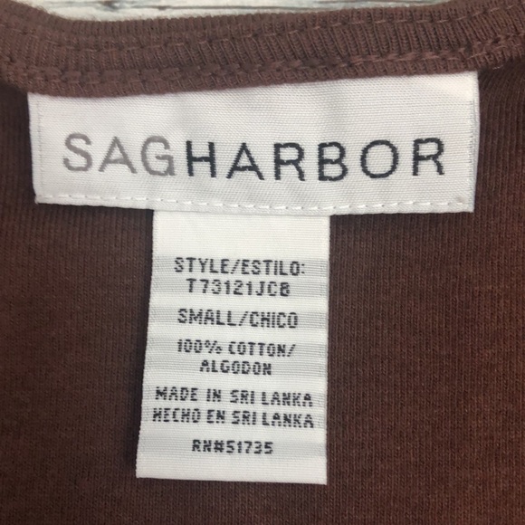 Sag Harbor Cotton Floral Stitch Casual Tank NWT Small - Picture 5 of 8